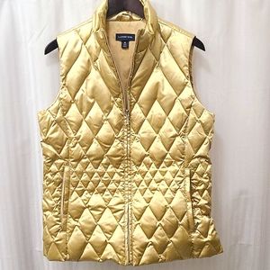 Lands' End Goose Down Puffer Vest Women's M